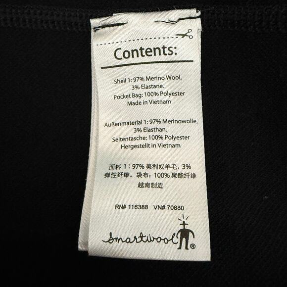 Smartwool Black Half Zip Pullover Merino Wool Men’s L / Women’s XL Gorpcore - Picture 4 of 6